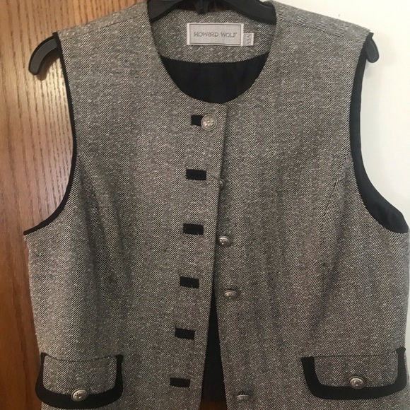 Sold…COPY - COPY - HOWARD WOLF VINTAGE WEEKENDER SIZE 14 Gray Tweed - Picture 7 of 14